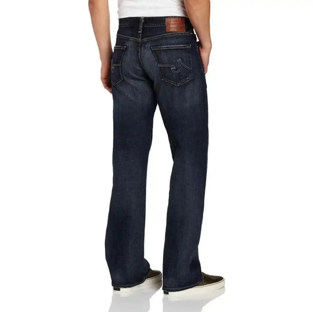 Adriano Goldschmied Hero Straight Relaxed Fit Dark Wash Blue Jeans Mens Size 32 - Picture 2 of 11